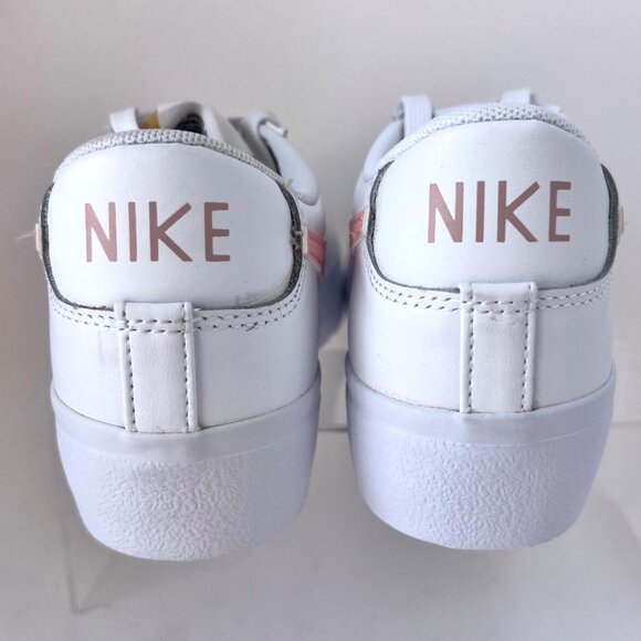 Nike Blazer Low Platform Sneakers White Pink  Women Athletic Shoes size 8 - Picture 4 of 8